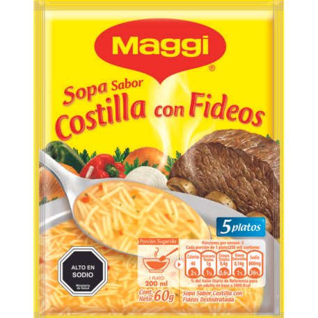 Sopa Costilla Fideos