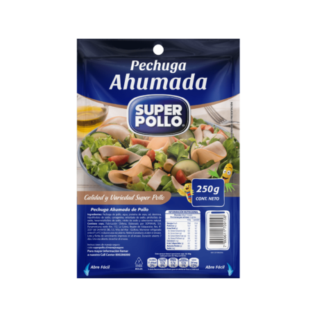 Pechuga ahumada pollo 250grs