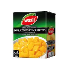 Duraznos Cubitos Wasil 500g