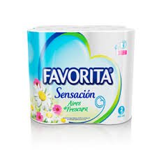 Papel Higiénico Favorita Sensación (pack 4 Rollos 26mts c/u)