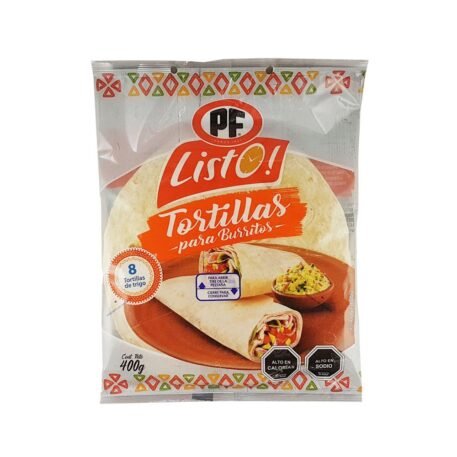 Tortillas para burritos 400grs (8 unds)